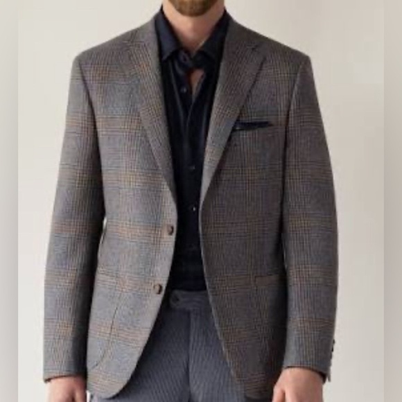 Oscar de la Renta Other - Oscar De La Renta Blazer wool & cashmere blend blazer 46 Regular